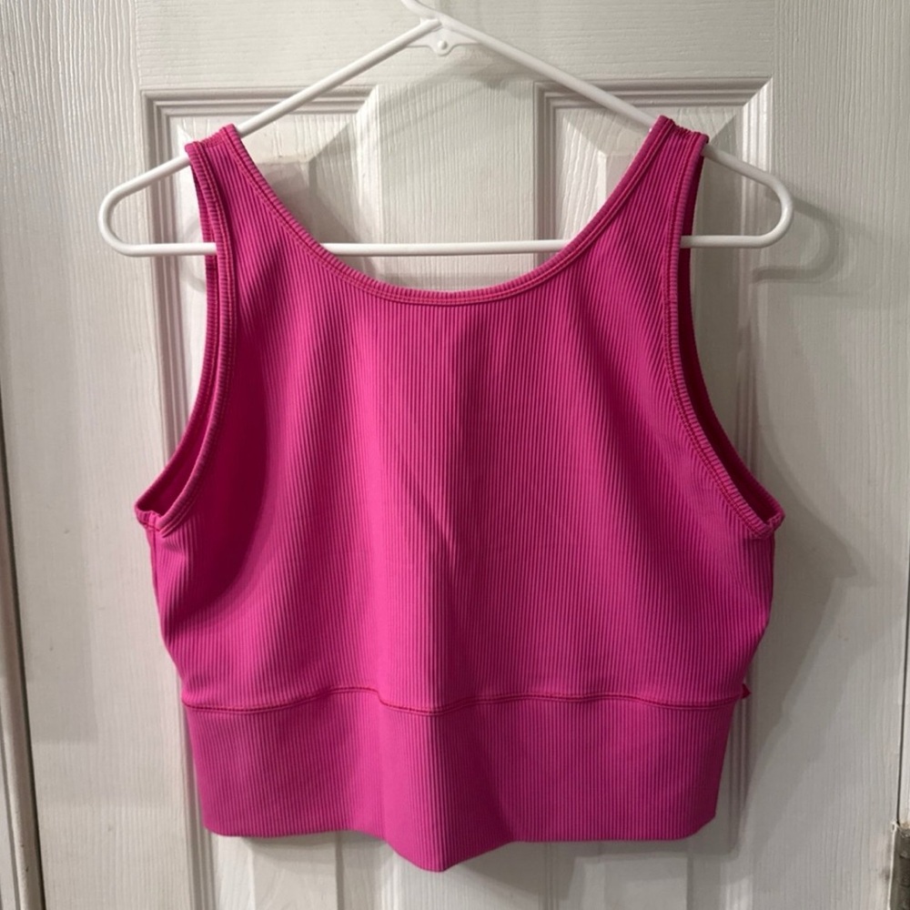 lululemon athletica Pink Ribbed Tank Top